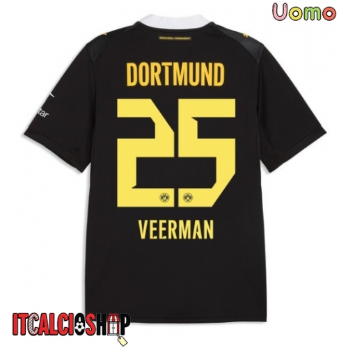 Borussia Dortmund Joey Veerman #25 Seconda Maglia 2026-27 Manica Corta